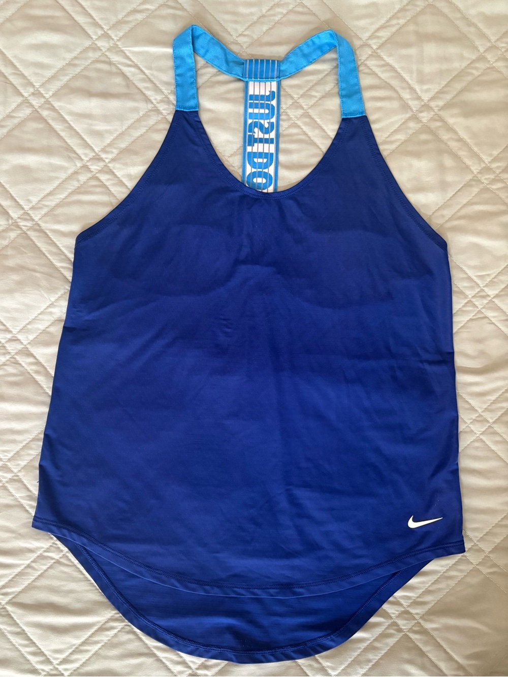 Nike Blue Tank with Aqua Racerback